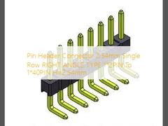 Pin Header Connector 2.54mm het Enige TYPE 1 *2 PIN To 1*40PIN H=2.54mm van de Rij RECHTE HOEK