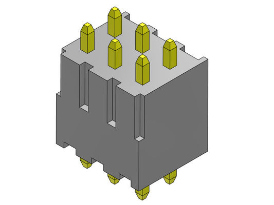 Pin Header Connector 2.54mm het Dubbele TYPE van Rijonderdompeling - 2 *2 PIN To 2*40PIN H=7.40MM