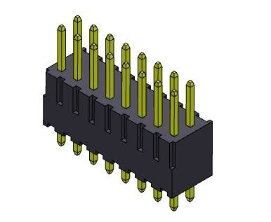 Pin Header Connector 2.54mm het Dubbele TYPE van Rijonderdompeling - 2 *2 PIN To 2*40PIN H=7.40MM