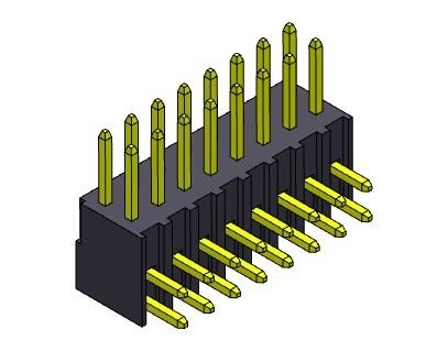 2.54mm Enig Rijr/a TYPE Pin Header Connector 2*2 PIN To 2*40PIN H=7.40MM