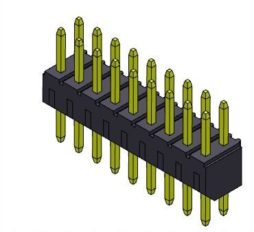 2.00mm van de de Kopbalschakelaar van PCB TYPE van de Rijonderdompeling het Dubbele - 2 *2 PIN To 2*40PIN H=4.00MM