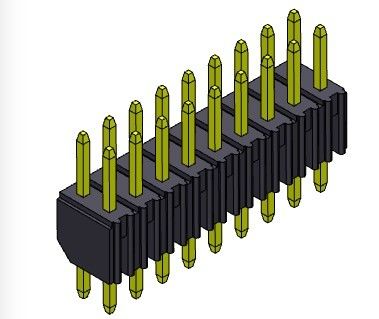 2.00mm van de de Kopbalschakelaar van PCB TYPE van de Rijonderdompeling het Dubbele - 2 *2 PIN To 2*40PIN H=4.00MM