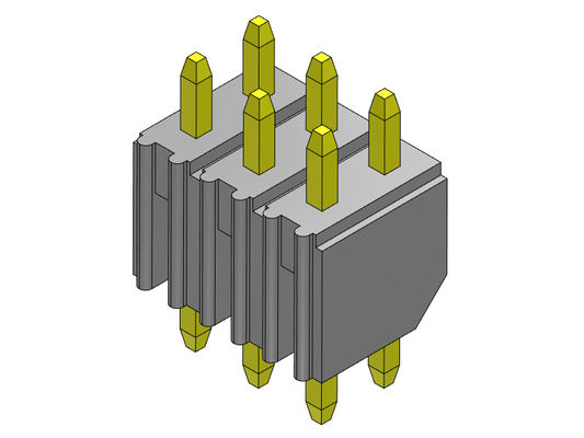 2.00mm van de de Kopbalschakelaar van PCB TYPE van de Rijonderdompeling het Dubbele - 2 *2 PIN To 2*40PIN H=4.00MM