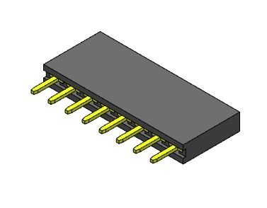2.54mm Enige Vrouwelijke de Kopbalschakelaars 1*2 PIN To 1*40PIN H=8.50mm van de Rijonderdompeling