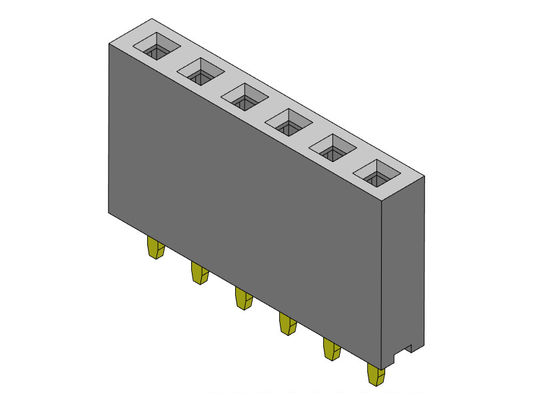 2.54mm Enige Vrouwelijke de Kopbalschakelaars 1*2 PIN To 1*40PIN H=8.50mm van de Rijonderdompeling