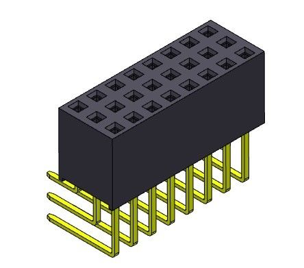 Vrouwelijke PCB-Kopbalschakelaar 2.54mm het Drievoudige TYPE 3*3 PIN To 3*40PIN van Rijr/a Onderdompeling