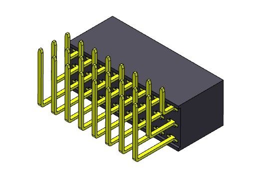 Vrouwelijke PCB-Kopbalschakelaar 2.54mm het Drievoudige TYPE 3*3 PIN To 3*40PIN van Rijr/a Onderdompeling