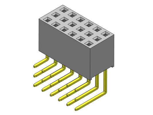 Vrouwelijke PCB-Kopbalschakelaar 2.54mm het Drievoudige TYPE 3*3 PIN To 3*40PIN van Rijr/a Onderdompeling