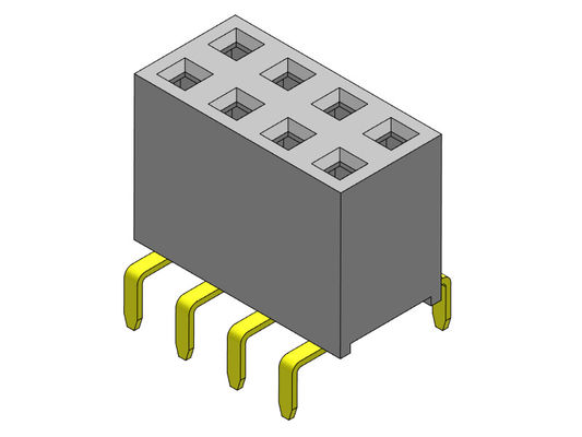 Vrouwelijke Kopbalschakelaar 2.54mm Dubbel Rij Dubbel Invoertype - 2 *2 PIN To 2*40PIN H=7.10mm