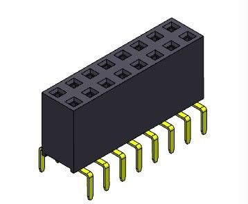 2.54mm Dubbele Rij Dubbele Ingang Pin Female Header Connector 2*2 PIN To 2*40PIN