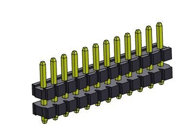 Pin Header Connector 3.96mm het Enige Rechte TYPE 1 *1 PIN To 1*24PIN van de Rijstapel