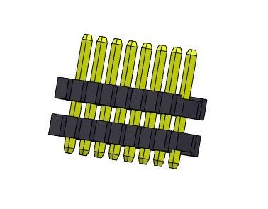 Pin Header Connector 3.96mm het Enige Rechte TYPE 1 *1 PIN To 1*24PIN van de Rijstapel