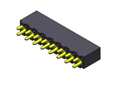 Vrouwelijke Kopbalschakelaar 3.96mm het Enige TYPE 1 *2 PIN To 1*24PIN H=8.89mm van de Rijonderdompeling
