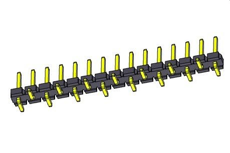Pin Header Connector 5.08mm het Enige TYPE 1 *2 PIN To 1*20PIN H=2.54MM van Rijsmt