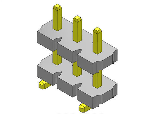 Pin Header Connector 5.08mm het Enige TYPE 1 *2 PIN To 1*20PIN van SMT van de Rijstapel Rechte