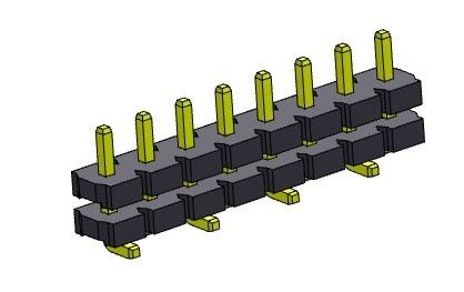 Pin Header Connector 5.08mm het Enige TYPE 1 *2 PIN To 1*20PIN van SMT van de Rijstapel Rechte