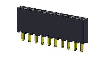 Vrouwelijke Kopbalschakelaar 2.00mm het Enige TYPE 1 *2 PIN To 1*40PIN H=6.35mm van de Rijonderdompeling