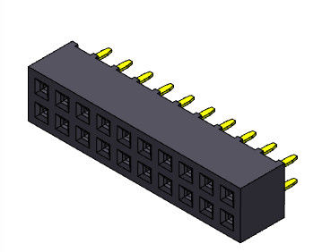 2*2 PIN To 2*40 PIN Header Pcb Connector 2.00mm het Dubbele TYPE van Rijonderdompeling
