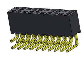 2*2 PIN To 2*40 PIN Dip Connectors 2.00mm het Dubbele TYPE van Rijr/a Onderdompeling