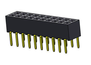 ONDERDOMPELINGStype de Kopbalcontactdoos 2.00mm van Pin Female Header Connector Female Dubbele Rij