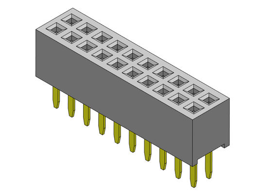Vrouwelijke Kopbalschakelaar 1.27mm Dubbel Rij Recht Type - 2 *2 PIN To 2*40PIN H=3.40mm