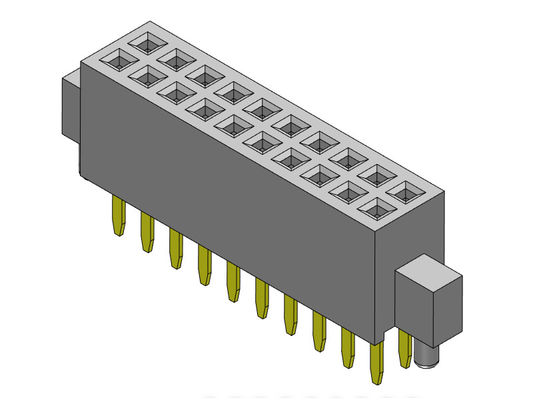 Vrouwelijke Kopbalschakelaar 1.27mm Dubbele Rij met het Rechte Type van Bump&amp;Pegs - 2 *3 PIN To 2*50PIN H=4.40mm