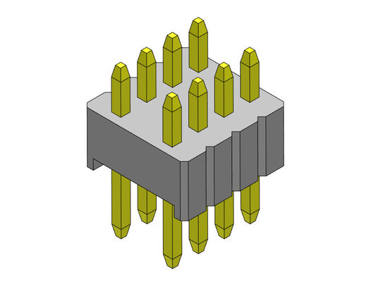 1.27mm Serise Pin Header Connector Dual Row Straight Type 1.27*2.54mm 2*2PIN tot 2*50PIN SQ0.46mm