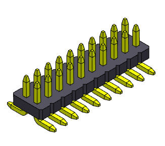 Dubbele Rij Pin Female Header Connector 2*3 PIN To 2*50PIN SQ0.40mm