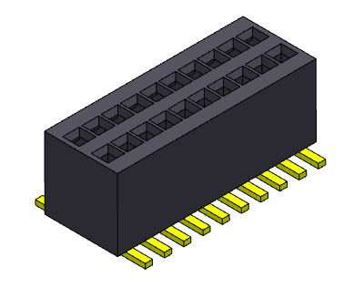 0.80mm het Dubbele Wijfje van Rijsmt aan Vrouwelijk Pin Header 2*3 PIN To 2*50PIN