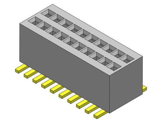 0.80mm het Dubbele Wijfje van Rijsmt aan Vrouwelijk Pin Header 2*3 PIN To 2*50PIN