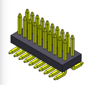 Hoogte 0.8*1.2mm 2*3 PIN To 2*50 PIN Pin Female Header Connector 0.8mm Dubbele Rij