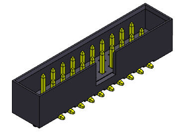 2*8-2*25Pin 2mm Vakje Type van SMT van de Kopbal2amp het Dubbele Rij met Pinnen