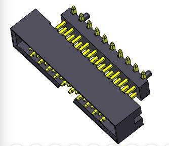 2.00mm Opgeheven SMT-Onderdompelingsvakje Kopbalschakelaar 2*4-2*25 Pin Nylon 6T 2AMP