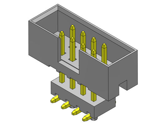 2.00mm Opgeheven SMT-Onderdompelingsvakje Kopbalschakelaar 2*4-2*25 Pin Nylon 6T 2AMP