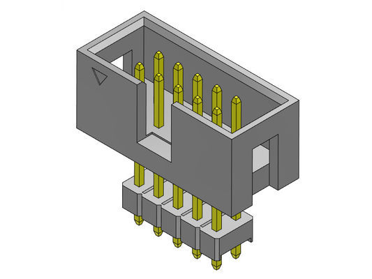 2.54mm Vakje hief de Dubbele Rij van de Kopbalschakelaar Recht Onderdompelingstype op - 2 *3-2*32Pin 3AMP