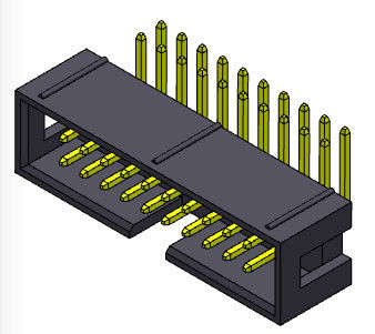 Dubbele Rij 2,54 Mm-Vakje het Type van Kopbal Rechte hoek - 2 *3-2*32 Pin Nylot 6T 3AMP
