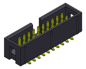 2.54mm Vakje het Type van Kopbalschakelaar 2*3-2*32 Pin Nylot 6T 3AMP SMT met Pinnen