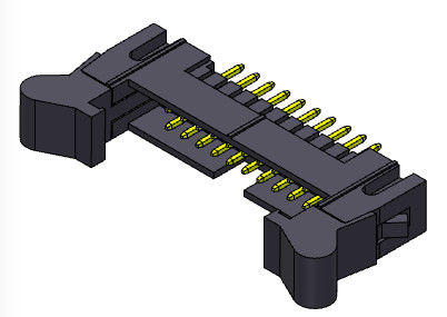 Rechte Onderdompelingstype Nylon9T Vakje de Uitwerperkopbal 2.54mm 2*4-2*32Pin 3AMP van de Kopbalschakelaar