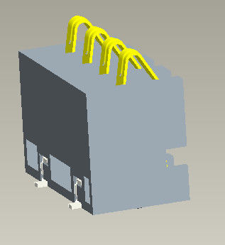 Hoogte 2.5mm het Type H=6.7mm 4 Pin With Pegs van SMT van de Batterijschakelaar