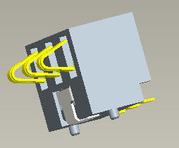 Hoogte 2.5mm Batterij 4 Pin Connector H=5.4-7.0mm van de Batterijschakelaar