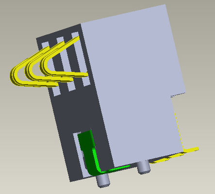 Hoogte 2.5mm Batterij 4 Pin Connector H=5.4-7.0mm van de Batterijschakelaar