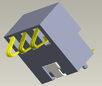 Hoogte 2.5mm Batterij 4 Pin Connector H=5.4-7.0mm van de Batterijschakelaar