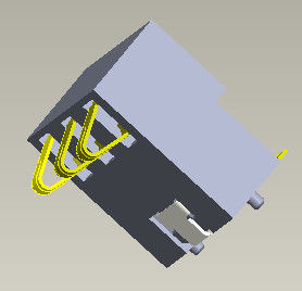 Hoogte 2.5mm Batterij 4 Pin Connector H=5.4-7.0mm van de Batterijschakelaar