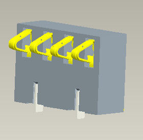 Hoogte 2.5mm Batterij 4 Pin Connector H=5.4-7.0mm van de Batterijschakelaar