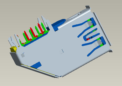 Hoge snelheids Input-output Schakelaars Usb 3,0 Type A het Type van Schakelaar90° Onderdompeling