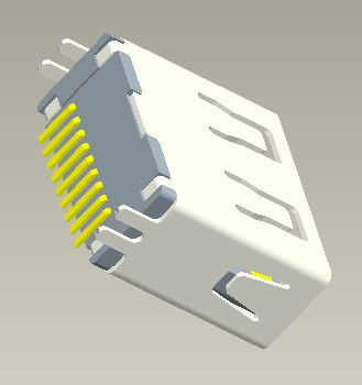 1.0Amp hoge snelheid Usb 3,0 een Schakelaar 11.5mm het Verticale Type van 180° SMT