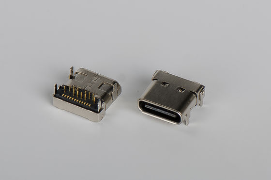 Vrouwelijke Usb 3,1 de Omkeerbare Onderdompeling 1.2mm 10000 Cycli Min van SMT van de Typec Schakelaar
